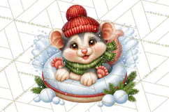Let It Snow Christmas Winter Clipart PNG Product Image 5