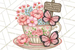 Friendship Butterfly Clipart PNG | Inspirational Quotes Product Image 5