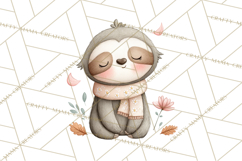 Whimsical Watercolor Woodland Animal Clipart PNG Product Image 4