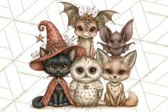 Enchanted Witch Market PNG Watercolor Clipart Product Image 4