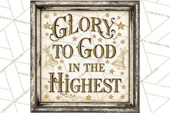 Christian Farmhouse Christmas Signs PNG Product Image 5