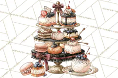 Haunted Patisserie PNG Clipart, Elegant Halloween Desserts Product Image 5