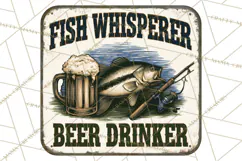 Vintage Man Cave Funny Clipart, Beer Png, Hunting, Bar Sign Product Image 2