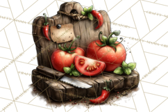 Western Cowboy Kitchen Decor Clipart, Rustic Ranch Png Product Image 5