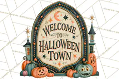 Vintage Halloween Signs PNG, Vintage Halloween Magic Clipart Product Image 2