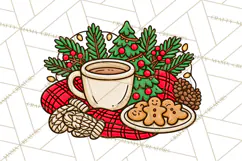 Cozy Christmas Clipart PNG, Cute Holiday Christmas Designs Product Image 2
