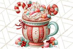 Christmas Pretzel Bakery Clipart PNG Food Elements Product Image 2