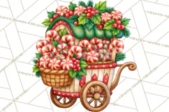 Candy Cane Lane Vintage Christmas Accents Clipart Product Image 2