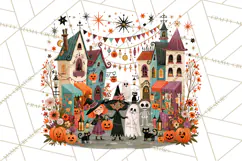 Vintage Halloween Scenes PNG, Halloween Magic Clipart Product Image 2