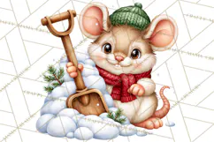 Let It Snow Christmas Winter Clipart PNG Product Image 2