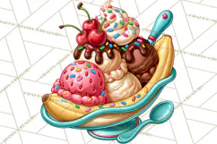 Retro Diner Clipart PNG 1950s Vintage Food Jukebox Product Image 4