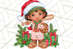 Christmas Baseball Clipart PNG Product Image 3