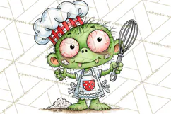 Zombie Hollow Cute Zombie Halloween Clipart PNG Product Image 3