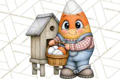 Halloween Farmhouse Monsters Clipart, Cute Halloween Farm Product Image 3