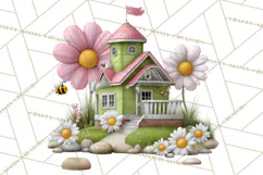 Whimsical Country Club Golf Clipart Argyle PNG Product Image 2