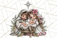 Christian Christmas Angel Clipart PNG Product Image 3