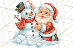 Let It Snow Christmas Winter Clipart PNG Product Image 3