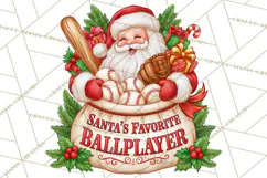 Christmas Baseball Clipart PNG Product Image 5