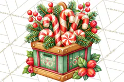 Candy Cane Lane Vintage Christmas Accents Clipart Product Image 4