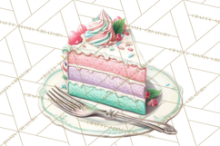 Cute Birthday Party Clipart PNG | Birthday Cake Graphics Product Image 3