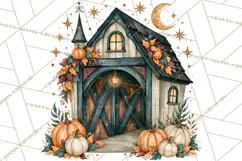 Vintage Halloween Places PNG, Halloween Magic Clipart Product Image 4