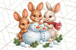 Let It Snow Christmas Winter Clipart PNG Product Image 4