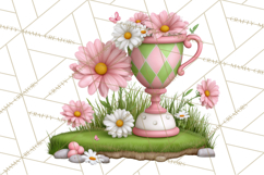 Whimsical Country Club Golf Clipart Argyle PNG Product Image 3