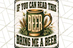 Vintage Man Cave Funny Clipart, Beer Png, Hunting, Bar Sign Product Image 5