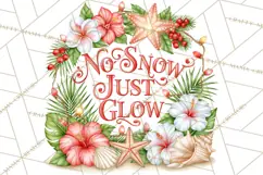 Tropical Christmas Beach Signs PNG, Christmas Quotes, Beach Product Image 5