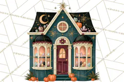 Vintage Halloween Places PNG, Halloween Magic Clipart Product Image 5