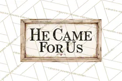 Christian Farmhouse Christmas Signs PNG Product Image 5