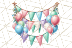 Cute Birthday Party Clipart PNG | Birthday Cake Graphics Product Image 4