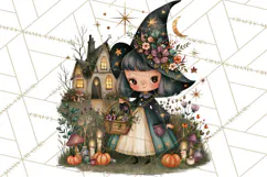 Vintage Halloween Scenes PNG, Halloween Magic Clipart Product Image 5