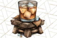 Old Saloon Western Alcohol Clipart PNG Product Image 4