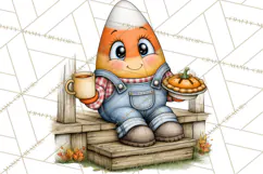 Halloween Farmhouse Monsters Clipart, Cute Halloween Farm Product Image 5