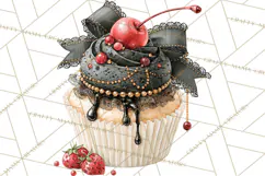 Haunted Patisserie PNG Clipart, Elegant Halloween Desserts Product Image 4