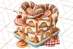 Christmas Pretzel Bakery Clipart PNG Food Elements Product Image 5