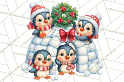 Let It Snow Christmas Winter Clipart PNG Product Image 5