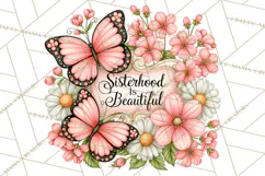 Friendship Butterfly Clipart PNG | Inspirational Quotes Product Image 3