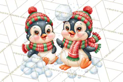 Let It Snow Christmas Winter Clipart PNG Product Image 2