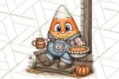 Halloween Farmhouse Monsters Clipart, Cute Halloween Farm Product Image 2