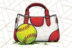 Softball Mom PNG, Softball Clipart, Softball Mama Designs Product Image 5