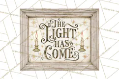 Christian Farmhouse Christmas Signs PNG Product Image 2