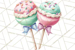 Cute Birthday Party Clipart PNG | Birthday Cake Graphics Product Image 5