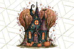Vintage Halloween Places PNG, Halloween Magic Clipart Product Image 2