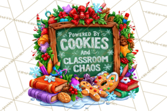 Christmas Teacher Chalkboard Quote PNG Product Image 4