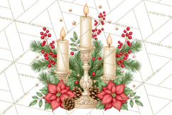 Whimsical Christmas Girls PNG Clipart, Holiday Characters Product Image 2