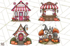 Monster Munchkins Halloween Buildings PNG Product Image 1