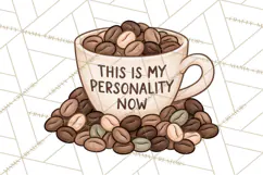 Sarcastic Coffee Clipart, Funny Coffee PNG Product Image 3