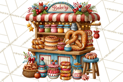 Christmas Pretzel Bakery Clipart PNG Food Elements Product Image 3